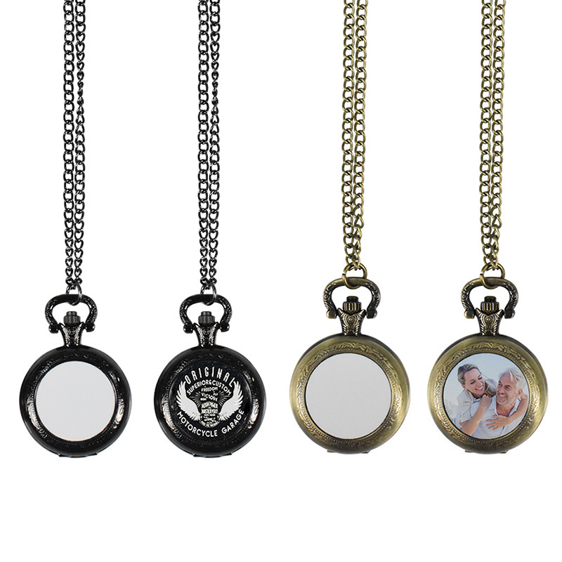 Men'S Fashion Necklaces - Collier pendentif montre de poche vintage