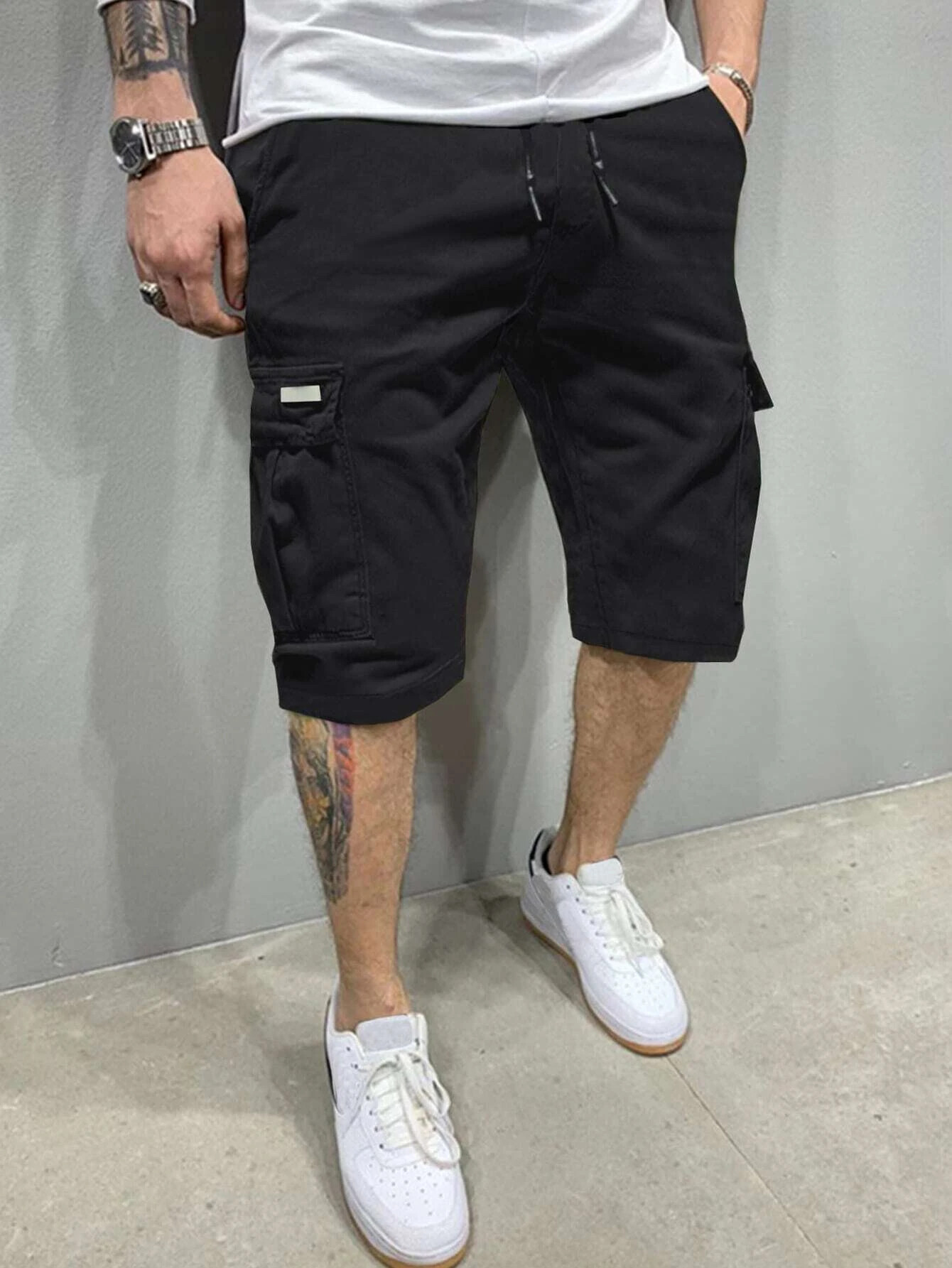 Mens Fashion Workwear - Pantalons courts d'été pour hommes, shorts