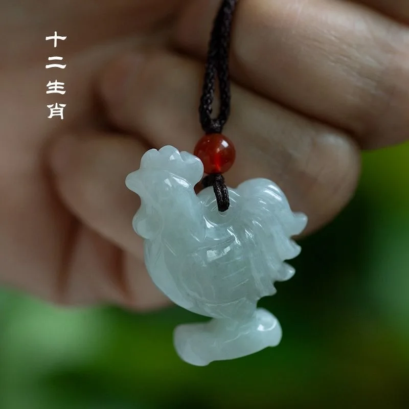 Men'S Fashion Necklaces - Collier pendentif zodiaque chinois en émeraude