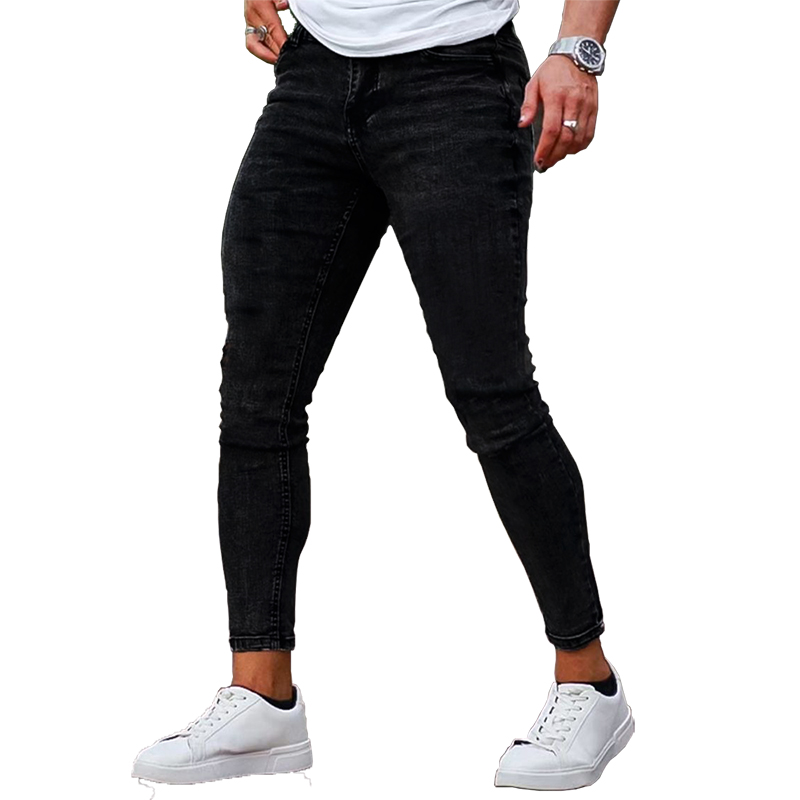 Skinny Jeans Ripped - Jean super skinny Y2K pour homme,