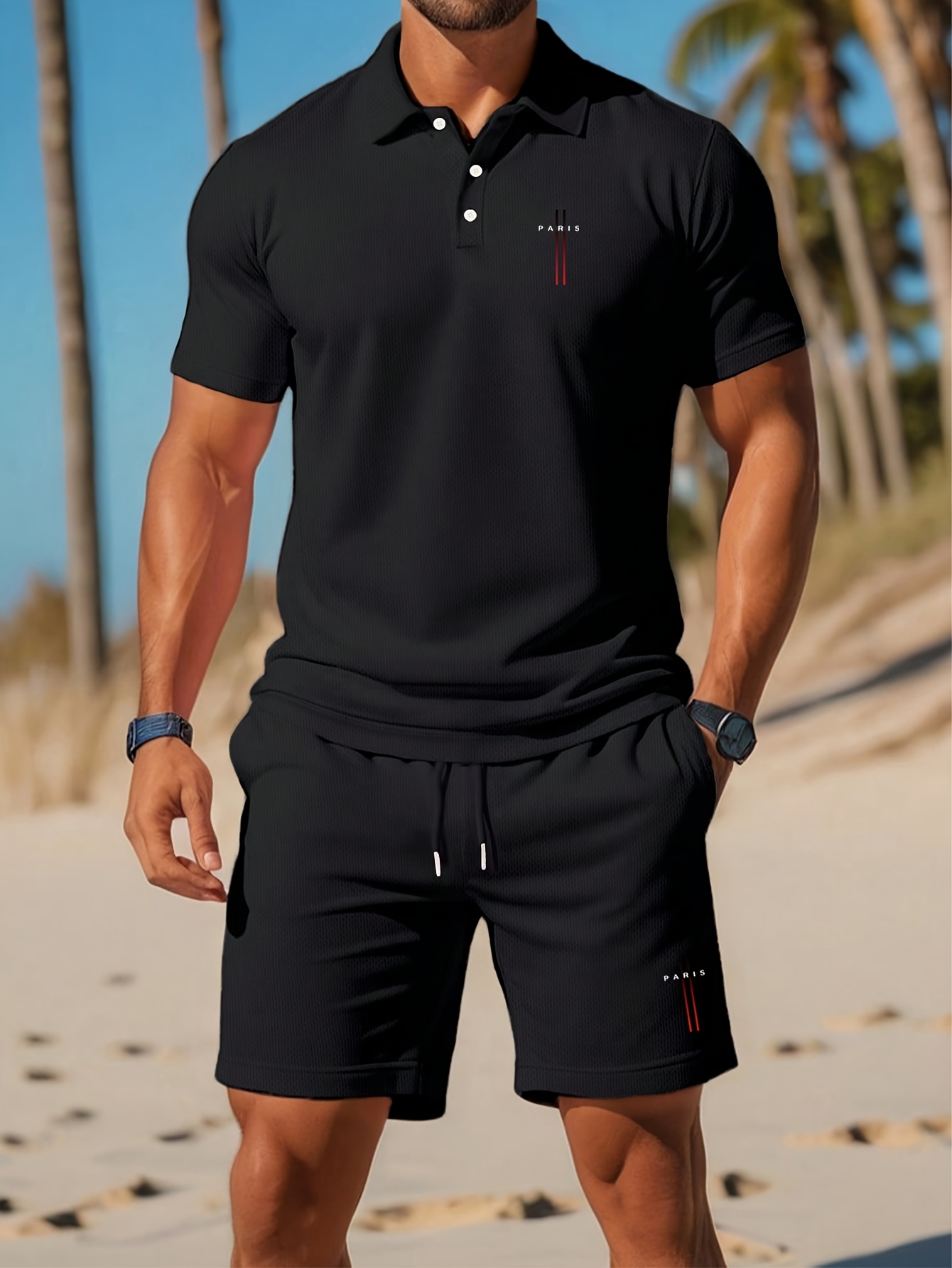 Men'S Fashion Polo - Ensemble de polos pour hommes été