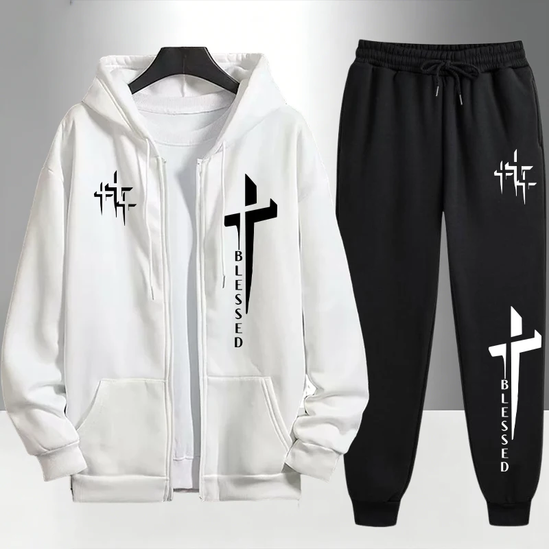 Mens Fashion Urban - Ensemble de survêtement décontracté urbain pour