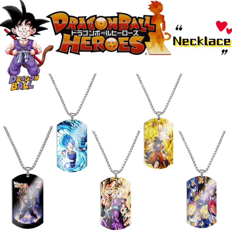 Men'S Fashion Necklaces - Collier en métal tendance Dragon Ball