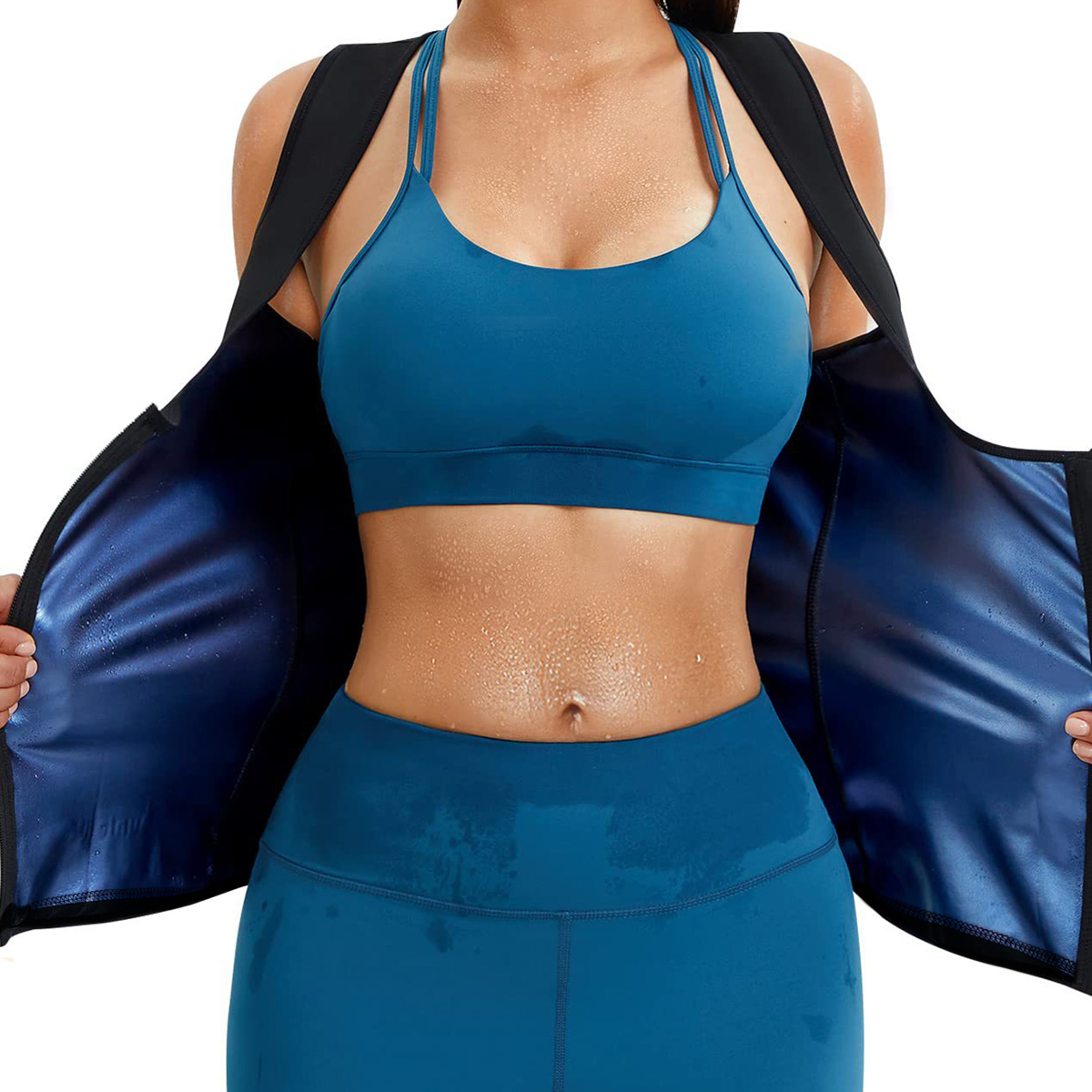 Compression Shirt Workout - 1 gilet de sudation pour femme