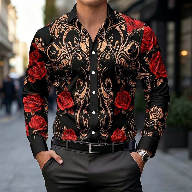 Fashion Mens Shirt - Nouvelle chemise homme 2026 tendance, imprimée,