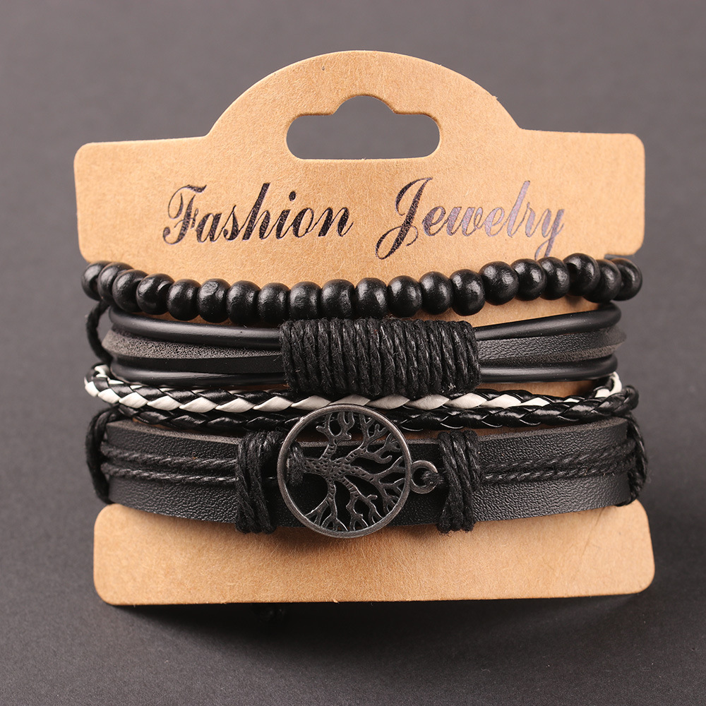 Mens Fashion Combination - Accessoires en alliage arbre de vie,