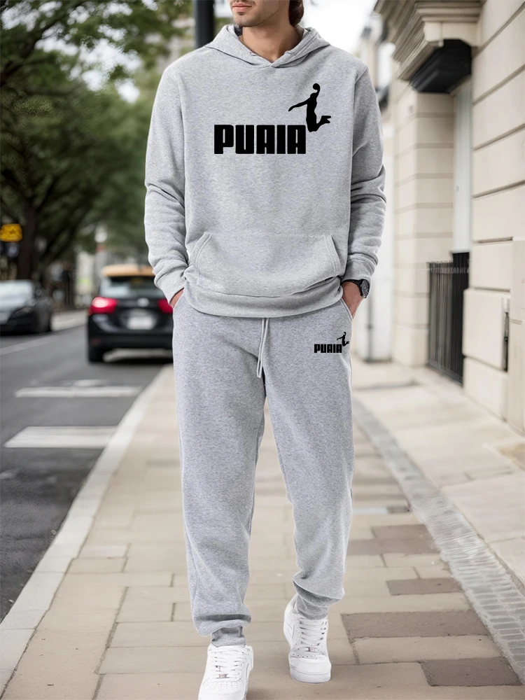 Mens Fashion Urban - Ensemble Homme/Haut à Capuche/Pantalon 2026 Automne