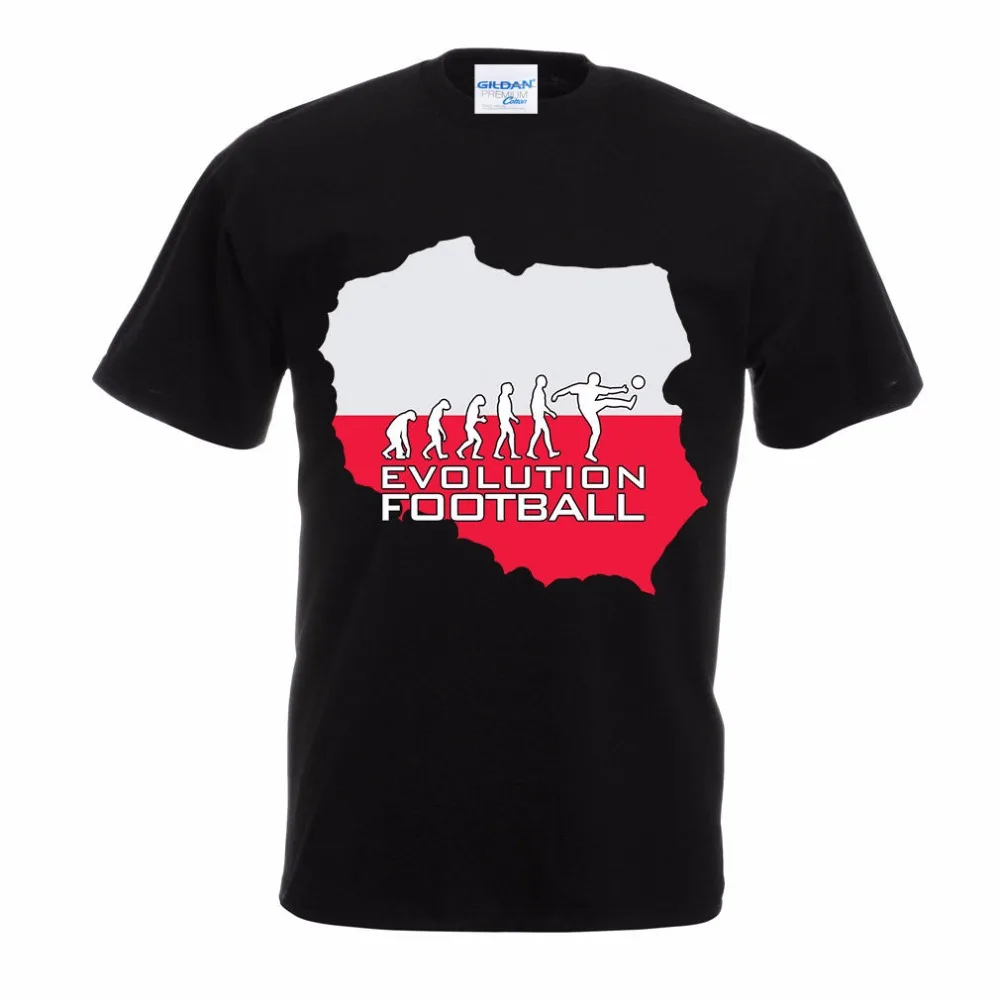 Men'S Fashion Evolution - Polonais pologne footballeur évolution hommes T-Shirt