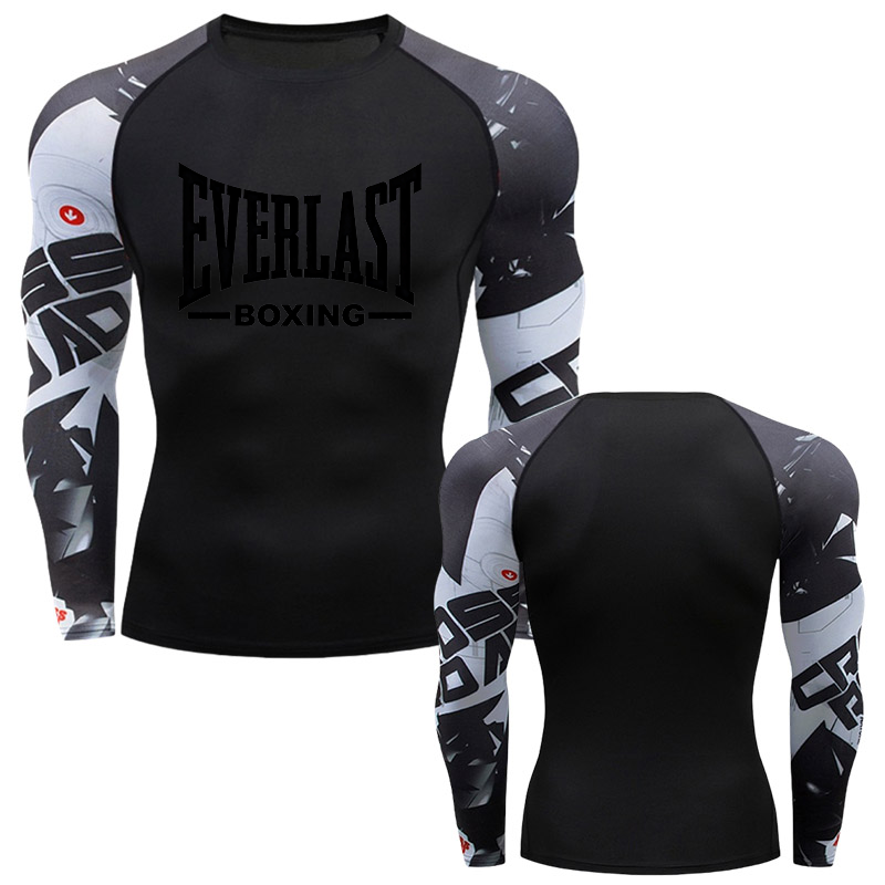 Compression Shirt Workout - EVERLAST BOXING Nouveau T-shirt de compression