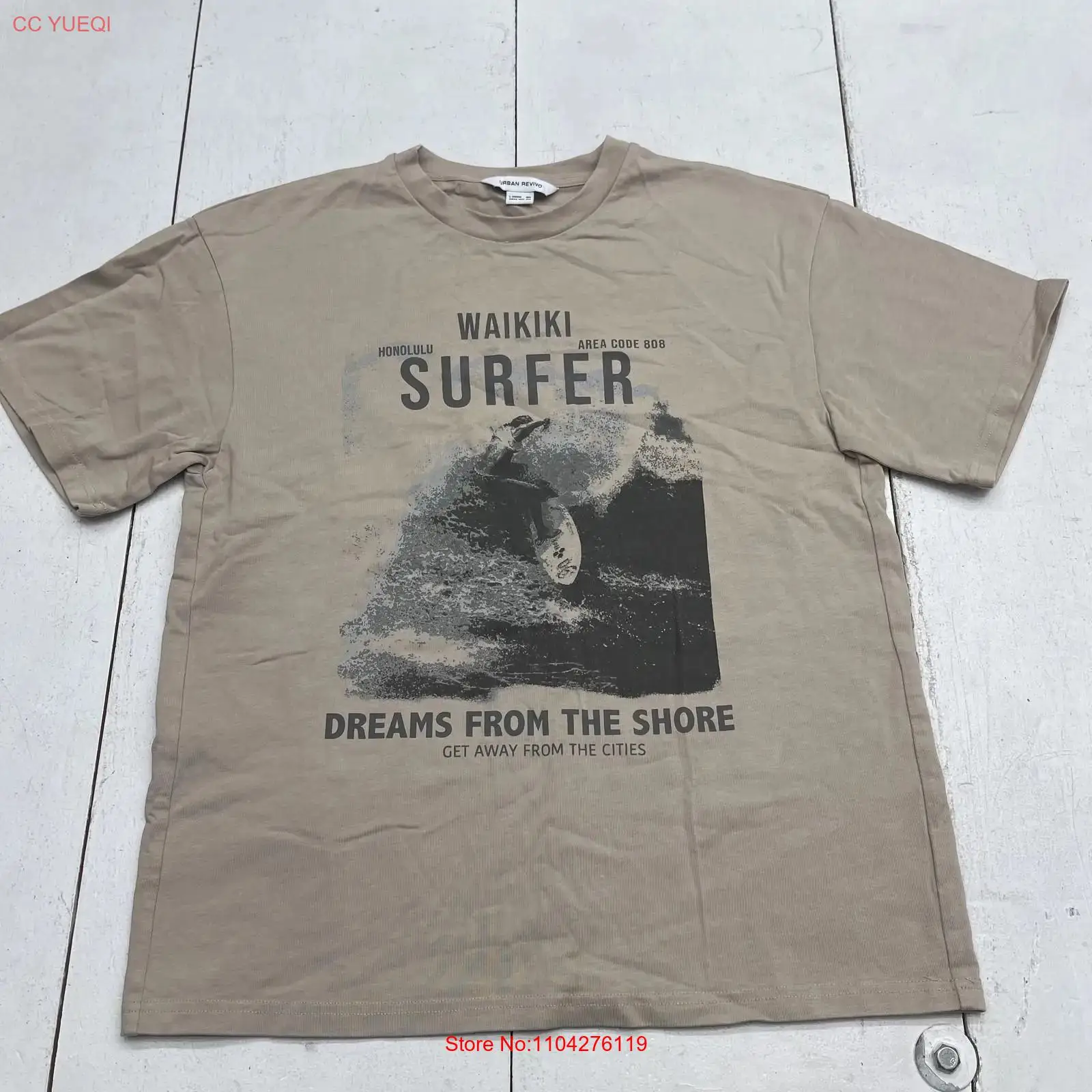 Mens Fashion Urban - URBAN REVIVO T-shirt Waikiki Surfer pour
