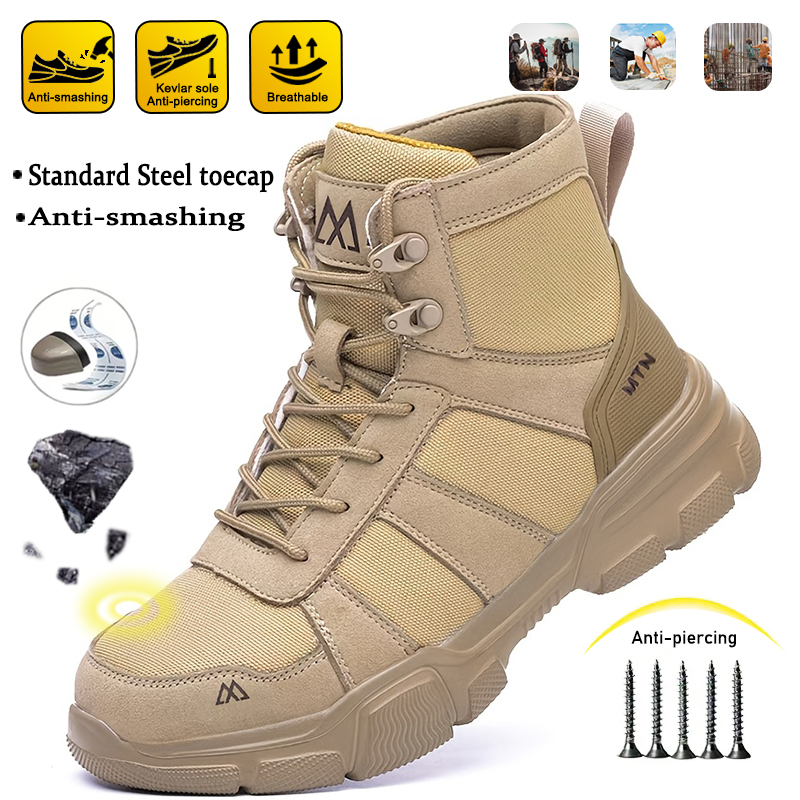 Mens Fashion Show - Bottes de travail anti-perforation pour hommes,