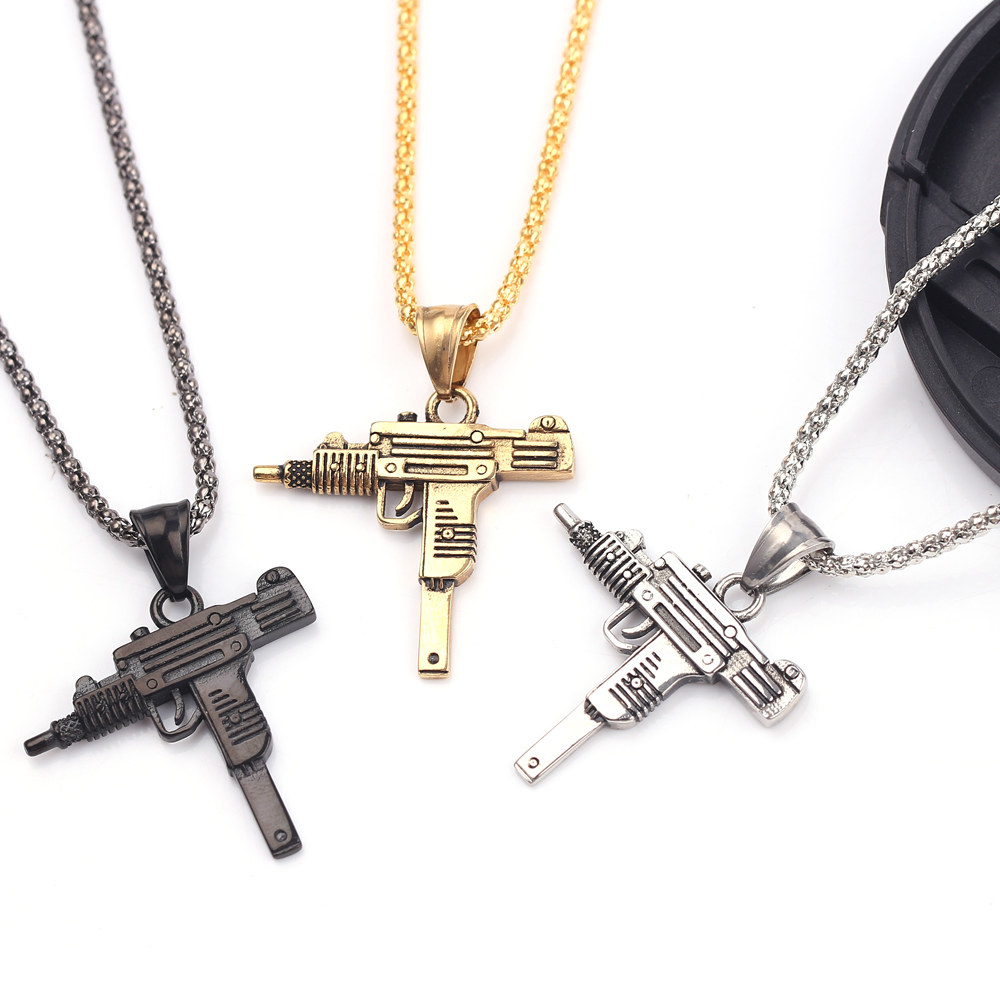 Pendentif Collier Pistolet Mit - Men'S Fashion Necklaces avis et prix