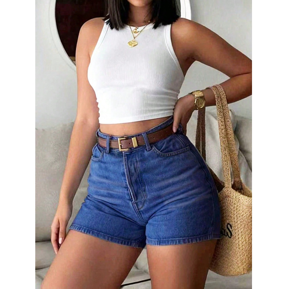 Shorts en jean d'été pour femm - Skinny Jeans Ripped avis et prix