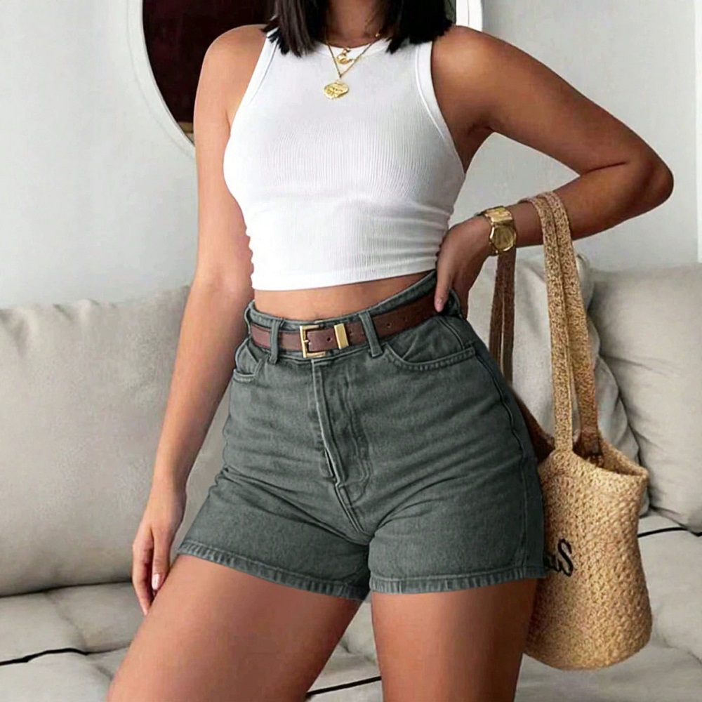Shorts en jean d'été pour femm - Skinny Jeans Ripped avis et prix