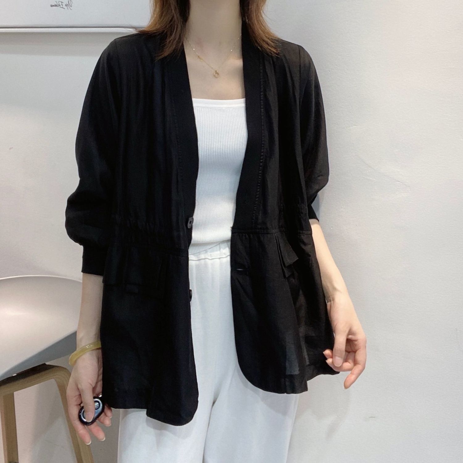 Blazer noir grande taille à co - Men'S Fashion Light Jacket avis et prix