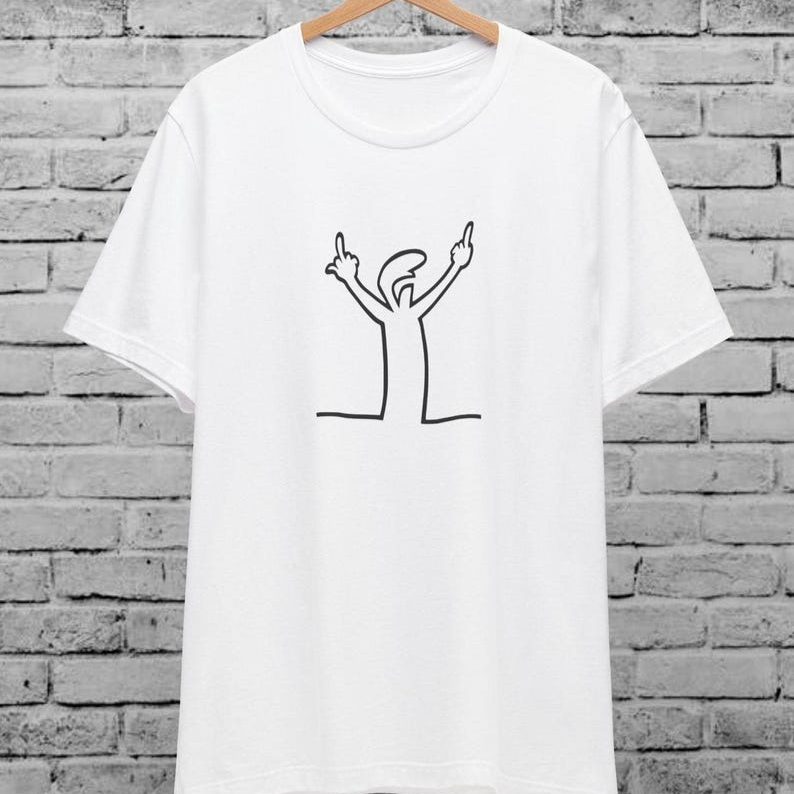 Angry La Linea T-Shirt unisexe - Men'S Fashion From The 80S avis et prix