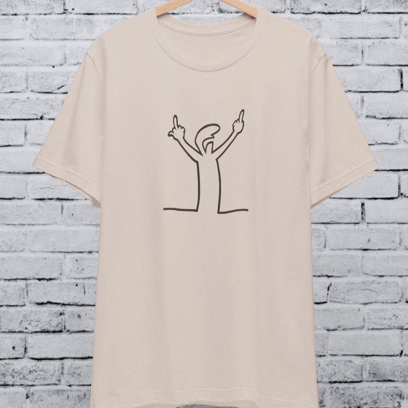 Angry La Linea T-Shirt unisexe - Men'S Fashion From The 80S avis et prix