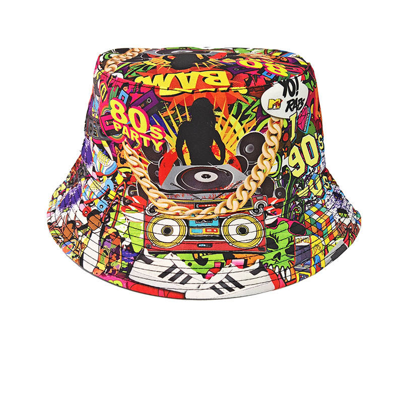 Chapeau Bob Rétro Graffiti Ann - Mens Fashion Bucket Hat avis et prix