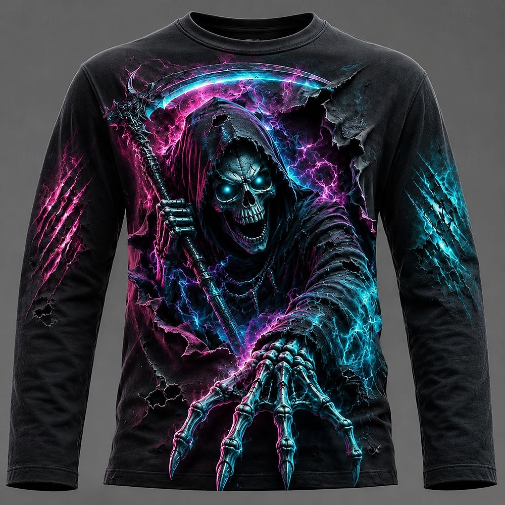 T-shirt à manches longues impr - Men Fashion Upper avis et prix