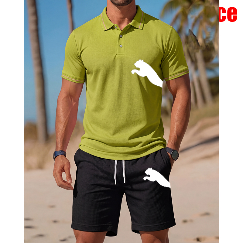 Ensemble Polo et Short Décontr - Men'S Fashion Polo Shirt avis et prix