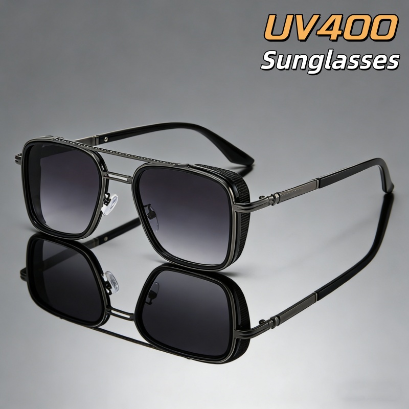 Lunettes de soleil rétro ovale - Men Fashion Photography avis et prix