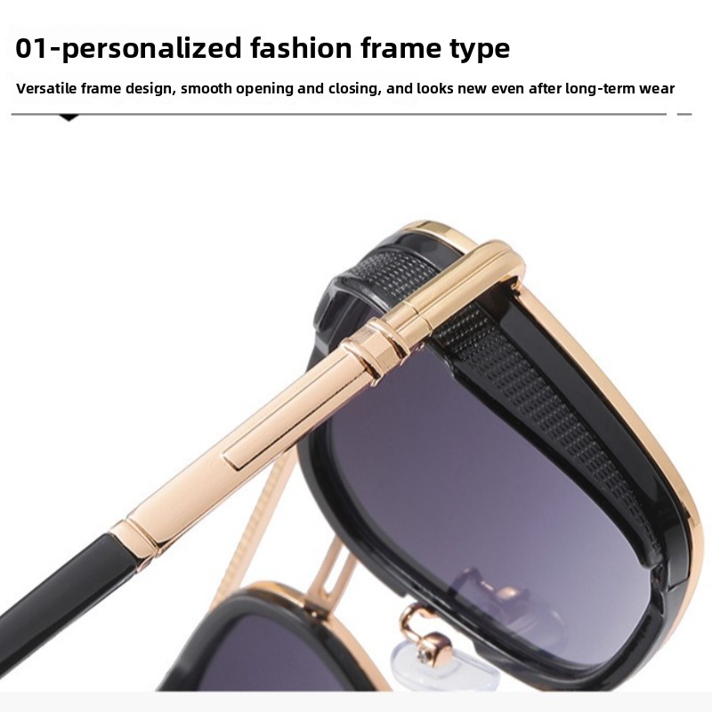 Lunettes de soleil rétro ovale - Men Fashion Photography avis et prix