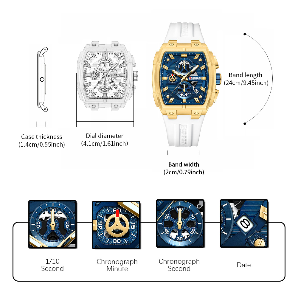 Montre vintage de luxe CURREN  - Men'S Fashion Magazine avis et prix