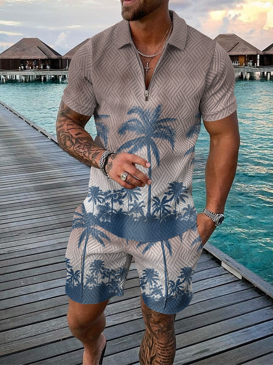 Ensemble homme imprimé cocotie - Men'S Fashion Polo avis et prix