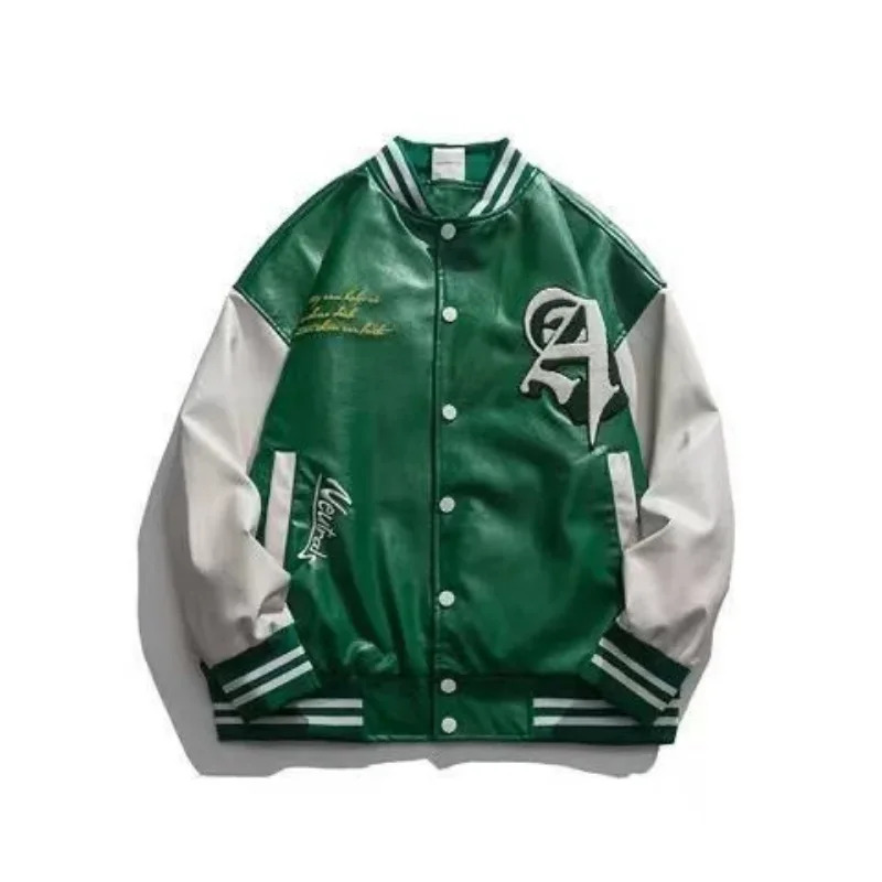Uniforme de Baseball en cuir P - Bomber Jacket Men avis et prix