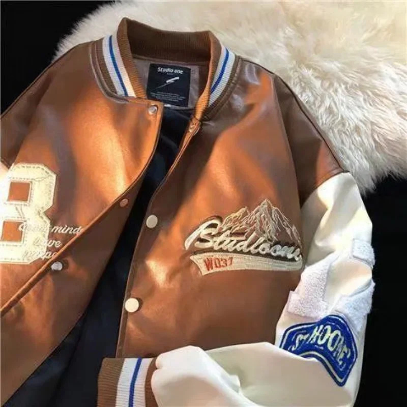 Uniforme de Baseball en cuir P - Bomber Jacket Men avis et prix