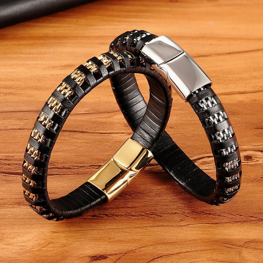 XQNI – Bracelets en cuir pour  - Mens Fashion Combination avis et prix