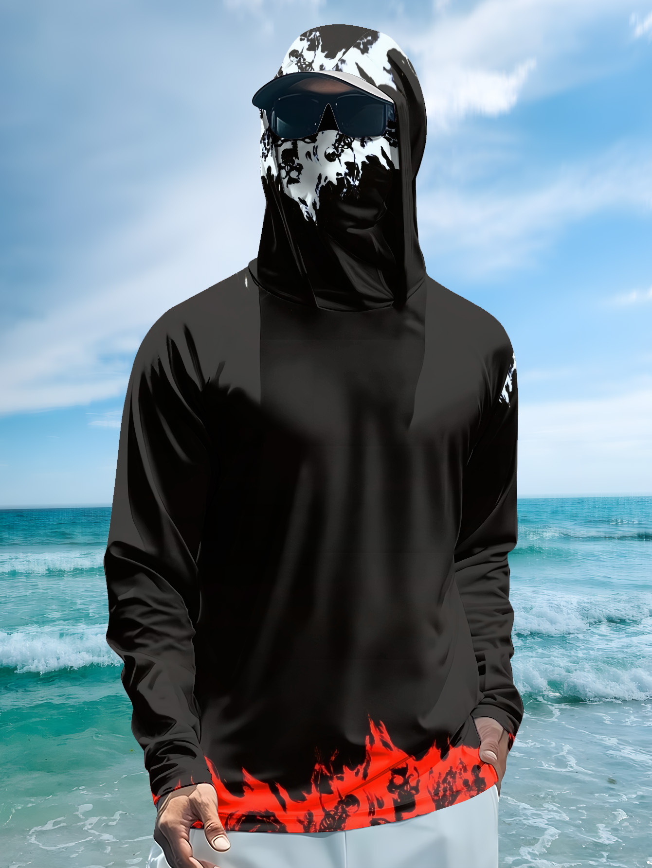 Chemise de pêche à capuche pou - Men Fashion Upper avis et prix