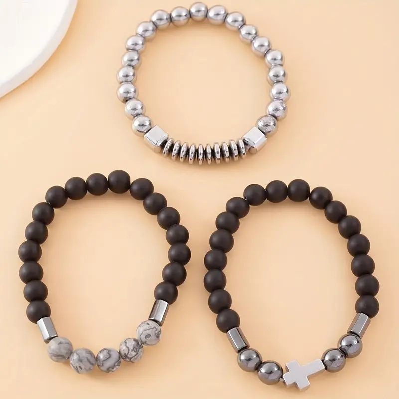 Bracelet personnalisé en pierr - Mens Fashion Combination avis et prix