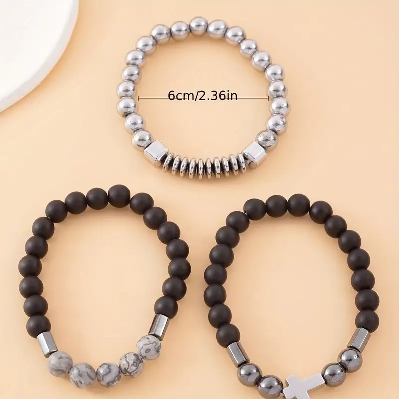 Bracelet personnalisé en pierr - Mens Fashion Combination avis et prix