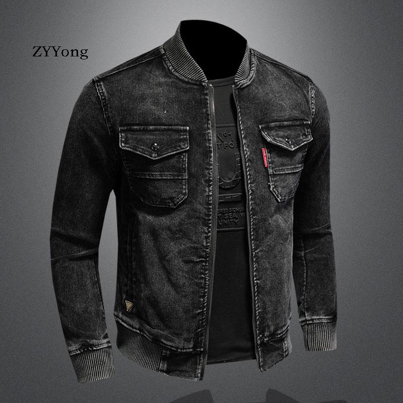 Veste en velours côtelé à col  - Bomber Jacket Men avis et prix