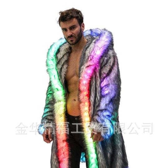 Manteau en fausse fourrure pou - Men'S Fashion Light Jacket avis et prix