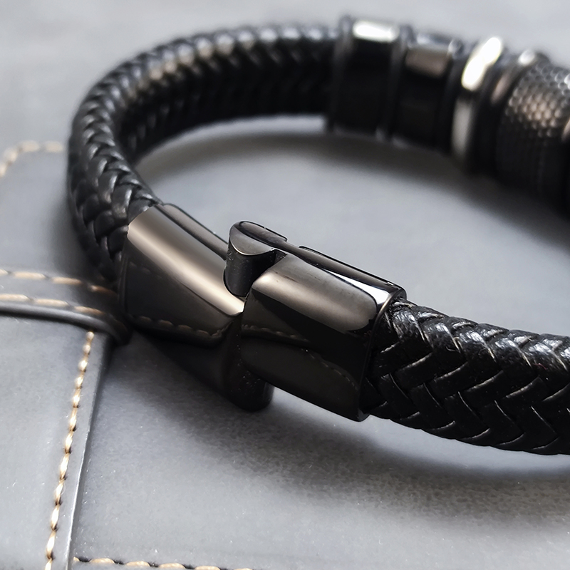 Bracelet en cuir pour hommes,  - Mens Fashion Combination avis et prix