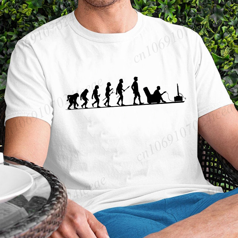 Été hommes T-Shirt évolution G - Men'S Fashion Evolution avis et prix