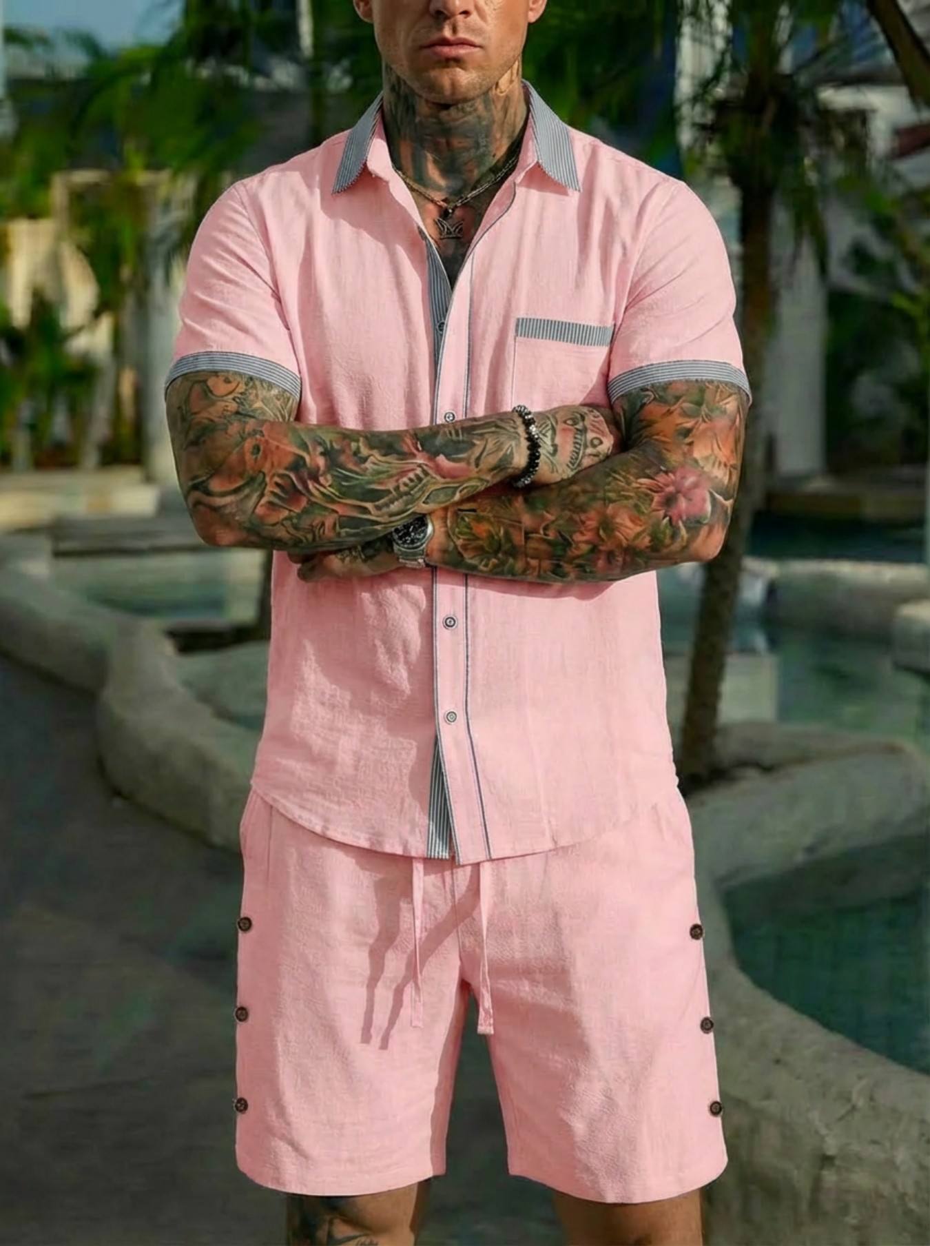 Ensemble chemise homme style c - Men'S Fashion Polo avis et prix
