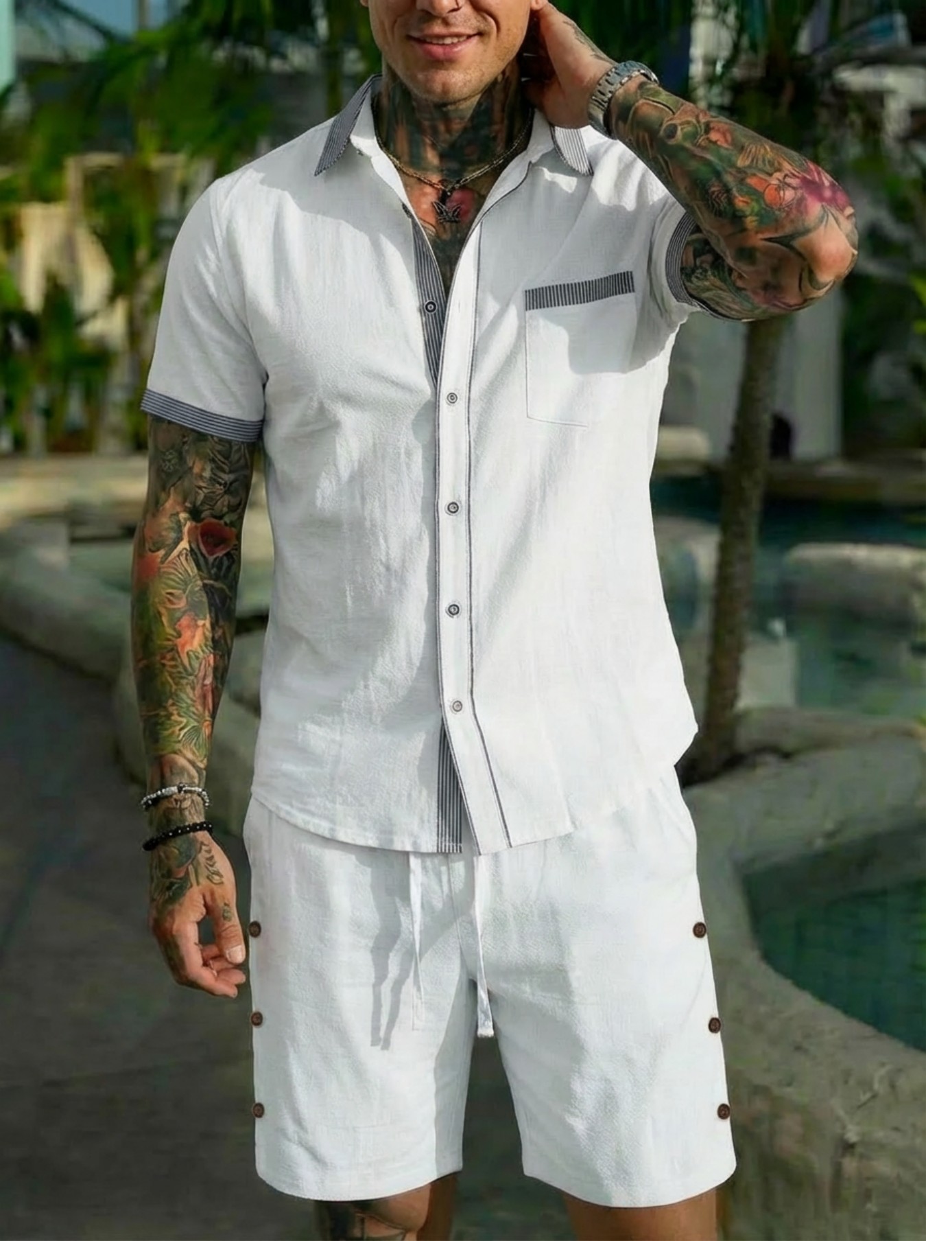 Ensemble chemise homme style c - Men'S Fashion Polo avis et prix