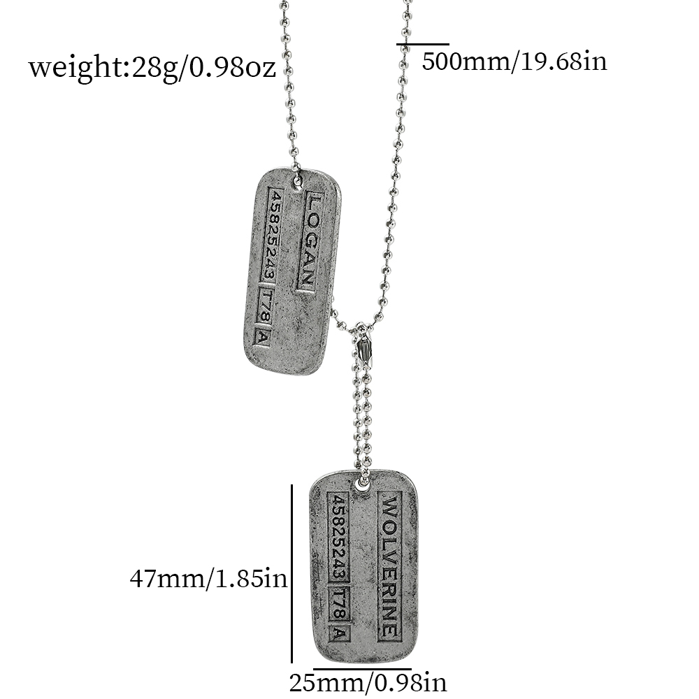 Collier militaire X-Men Wolver - Men'S Fashion Model avis et prix