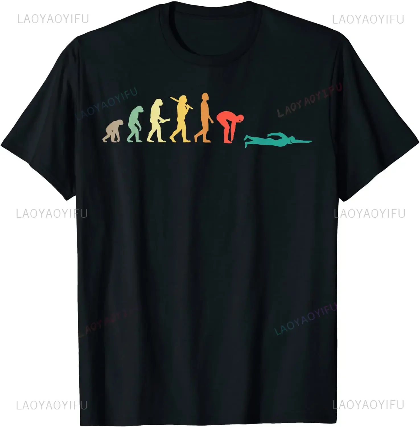Rétro graphique natation évolu - Men'S Fashion Evolution avis et prix
