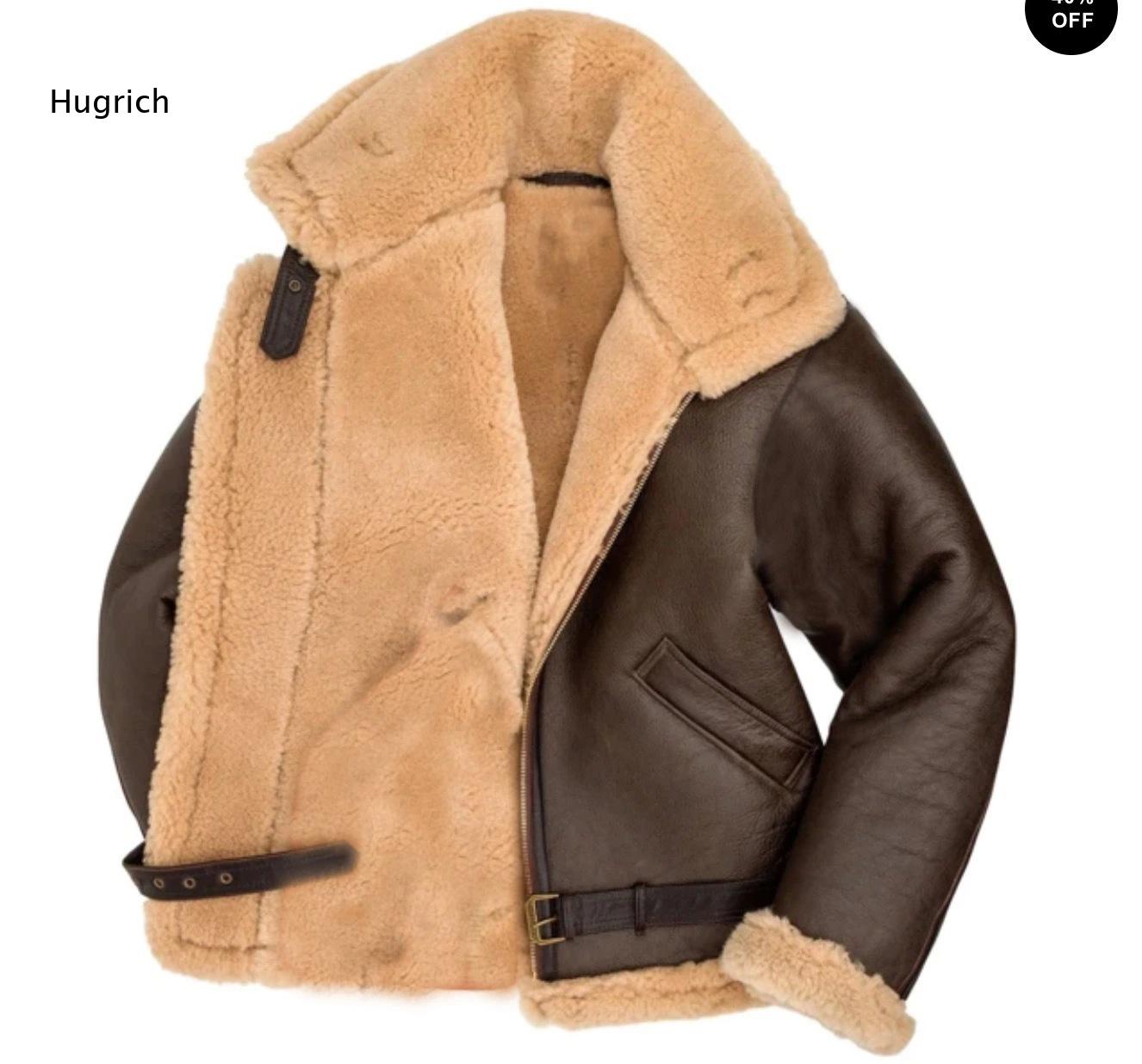 Veste aviateur en peau de mout - Bomber Jacket Men avis et prix