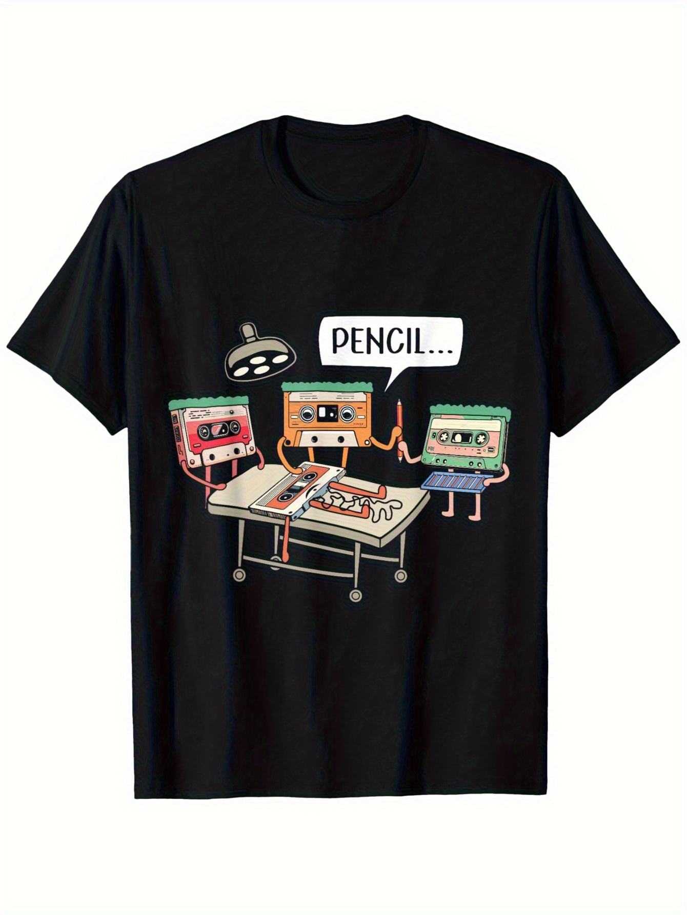 Hommes coton noir T-Shirt Vint - Men'S Fashion From The 80S avis et prix