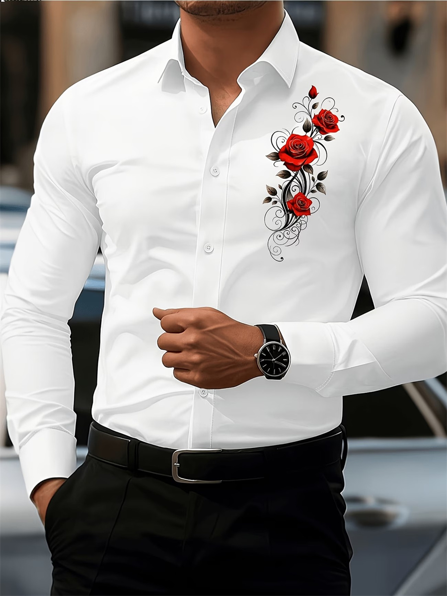 Chemise à manches longues pour - Fashion Mens Shirt avis et prix