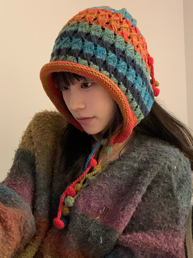 Chapeau à rayures arc-en-ciel  - Mens Fashion Bucket Hat avis et prix