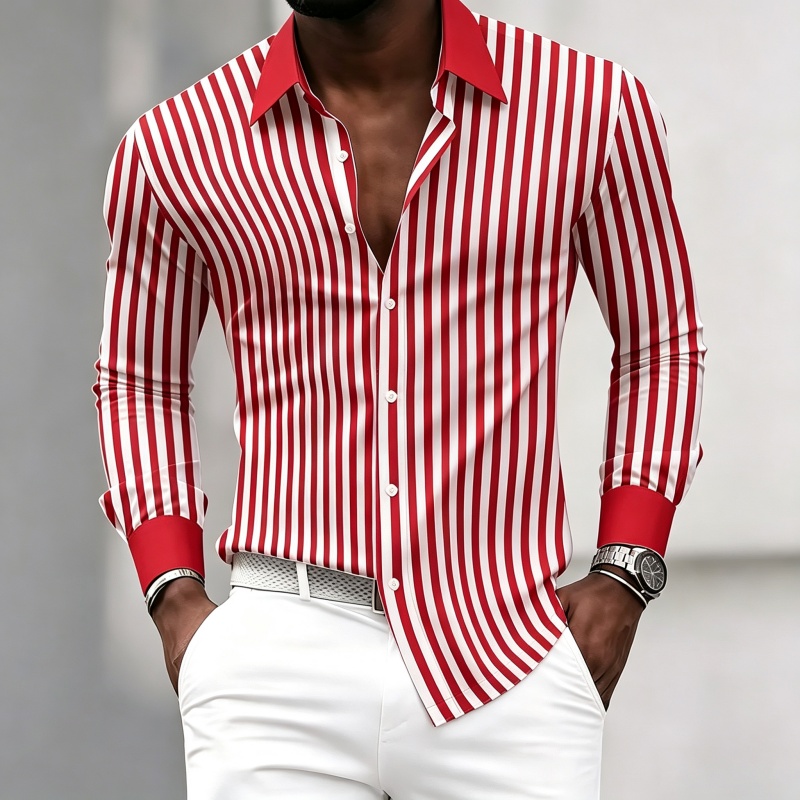 Chemise à manches longues pour - Fashion Mens Shirt avis et prix