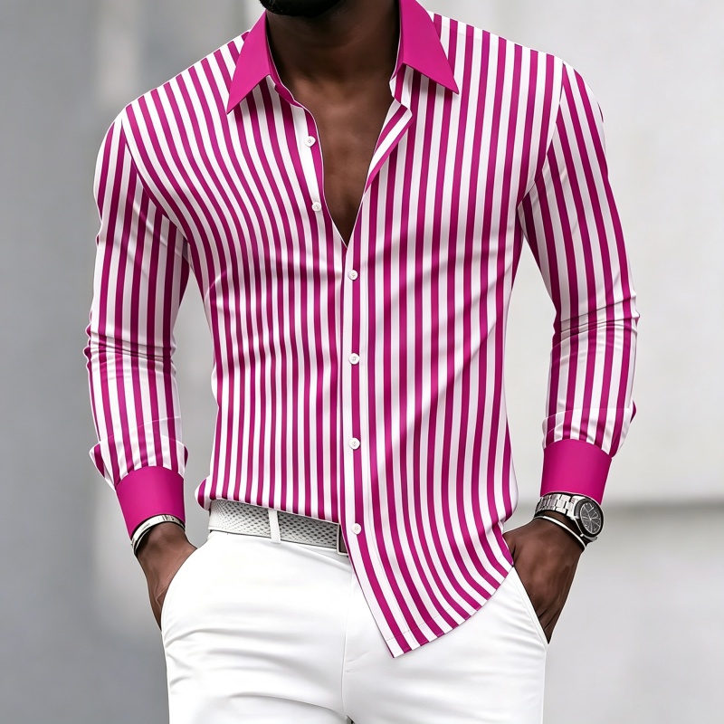 Chemise à manches longues pour - Fashion Mens Shirt avis et prix