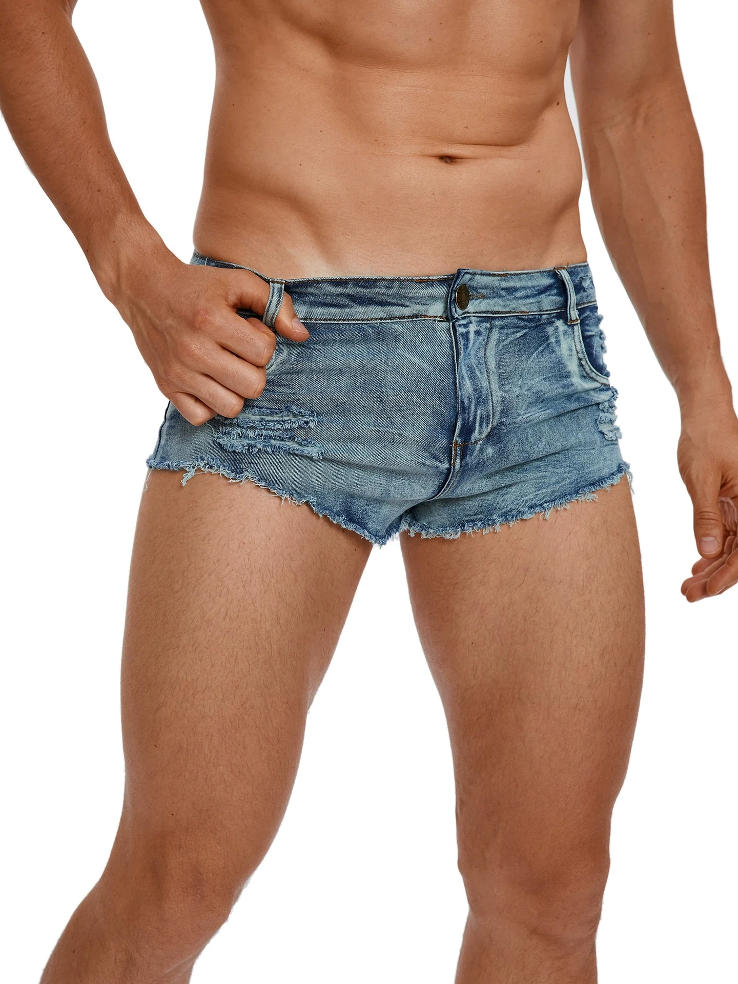 Shorts en jean taille basse po - Skinny Jeans Ripped avis et prix