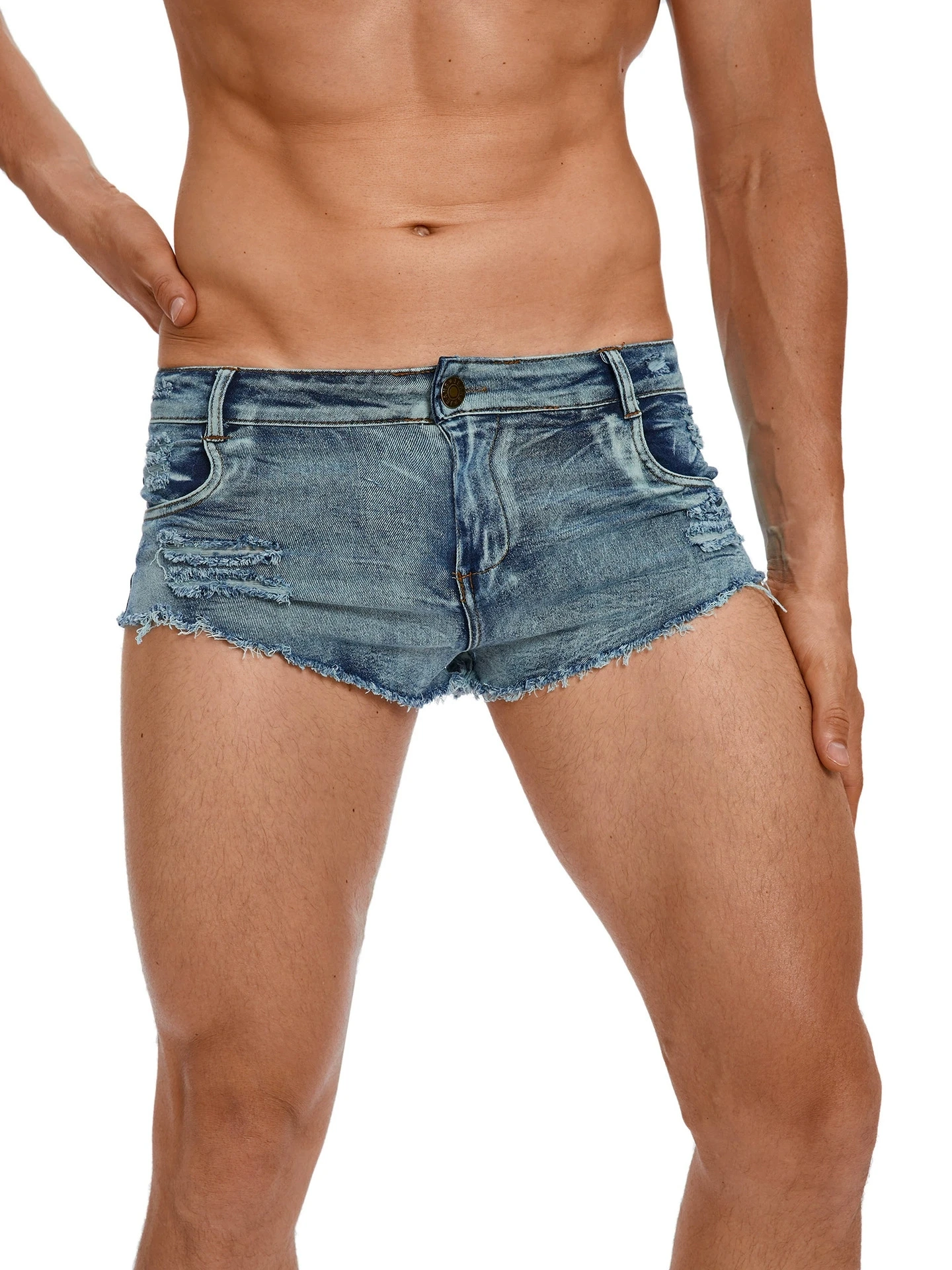 Shorts en jean taille basse po - Skinny Jeans Ripped avis et prix